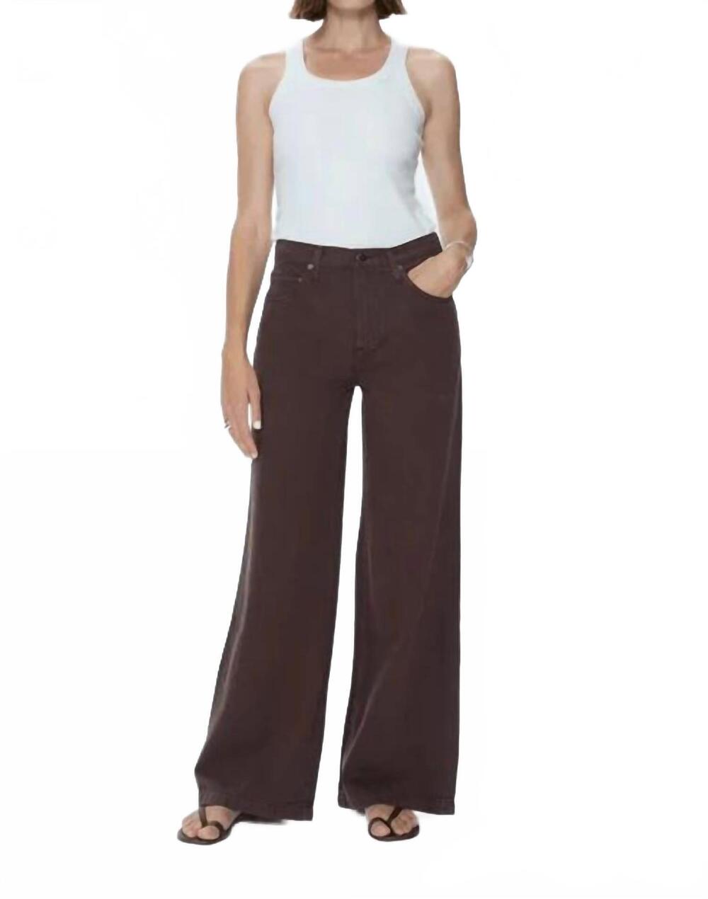 NEW PISTOLA women's jadyn low slung palazzo jean in bruna